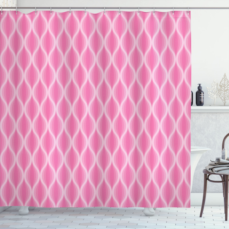 Pastel Ogee Line Shower Curtain