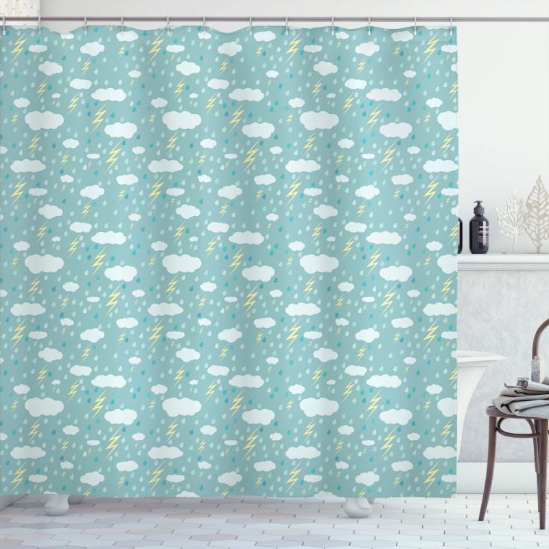 Bad Weather Thunderstorm Shower Curtain