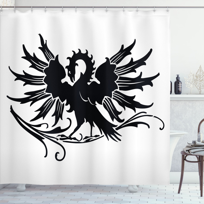 Medieval Eagle Shower Curtain