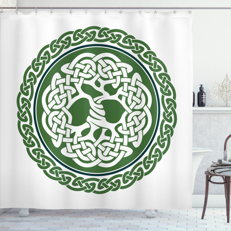 Tree of Life with Frieze Shower Curtain