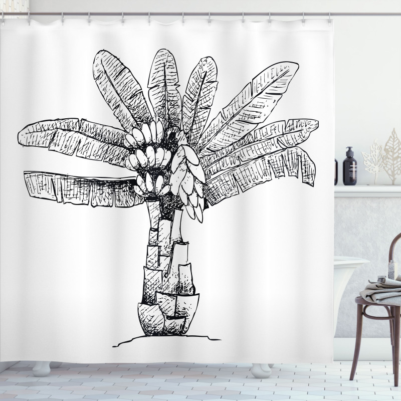 Ensete Banana Plant Shower Curtain