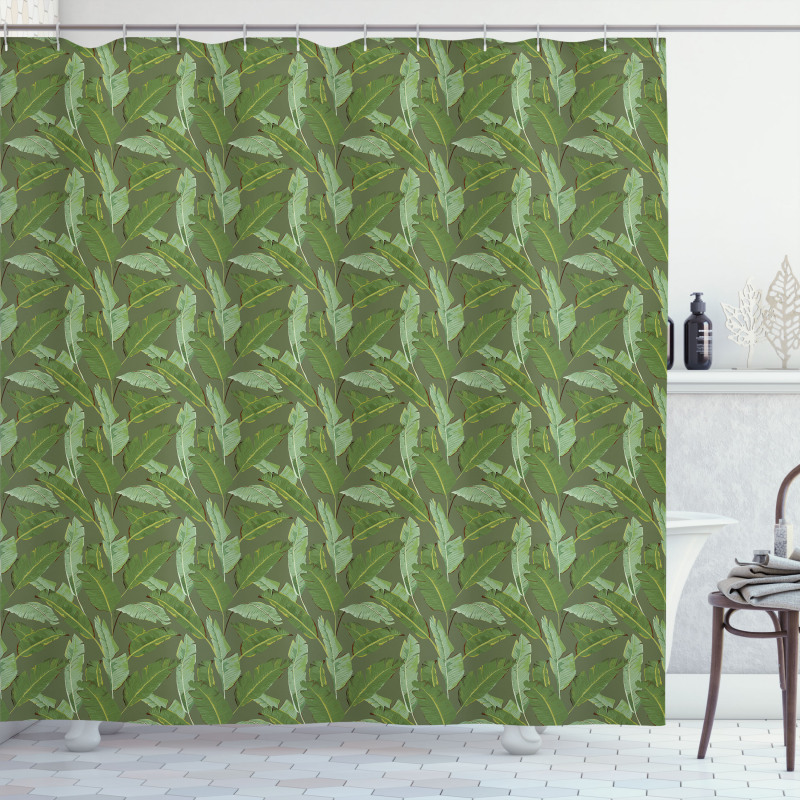 Overlapping Trees Shower Curtain
