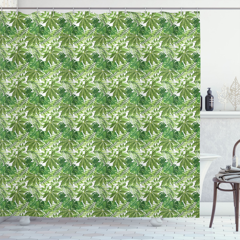 Exotic Vegetation Shower Curtain