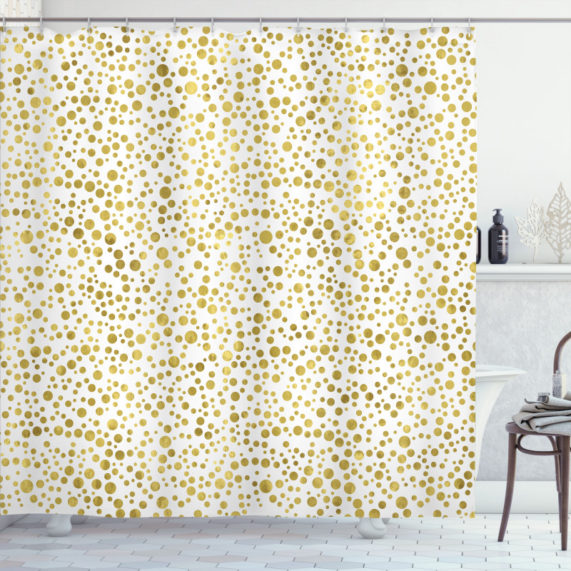 Stained Dots Shower Curtain