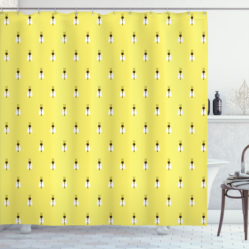 Simplistic Graphic Pattern Shower Curtain