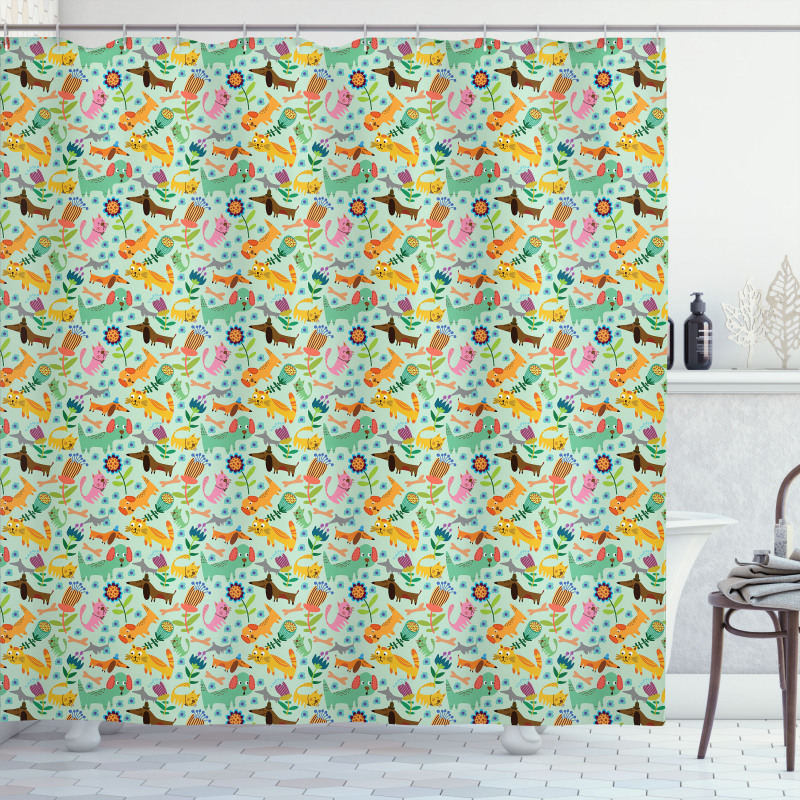 Funky Playroom Concept Shower Curtain