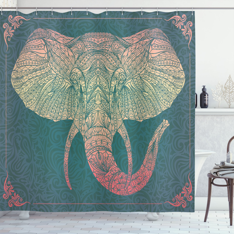 South East Asia Animal Shower Curtain