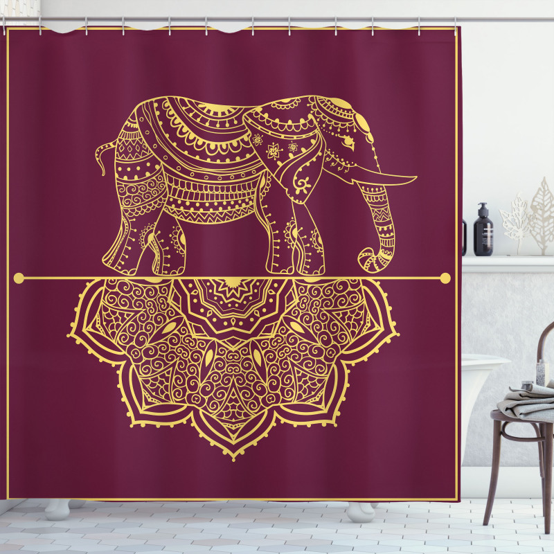 Animal Mandala Shower Curtain