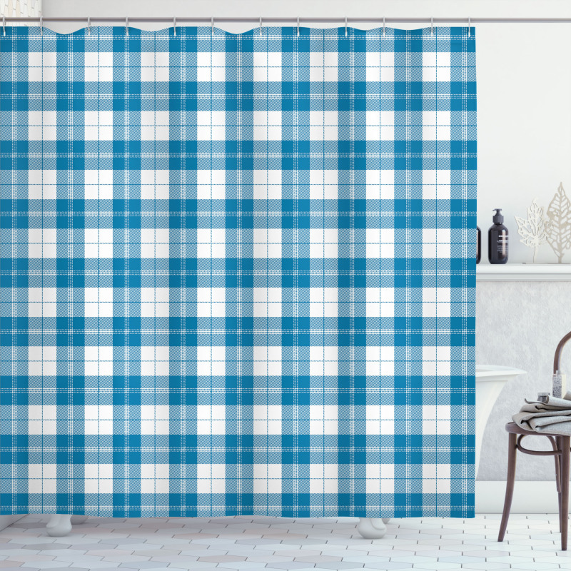 Scottish Checkered Shower Curtain