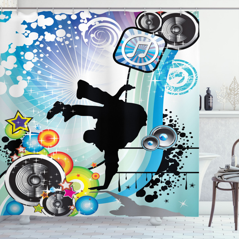 Break Dancer Guy Shower Curtain