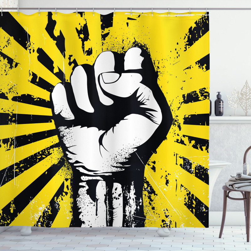 Clenched Fist Shower Curtain