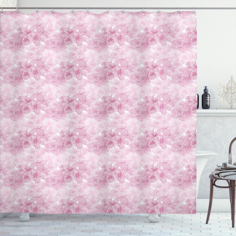 Cage Style Motif Shower Curtain