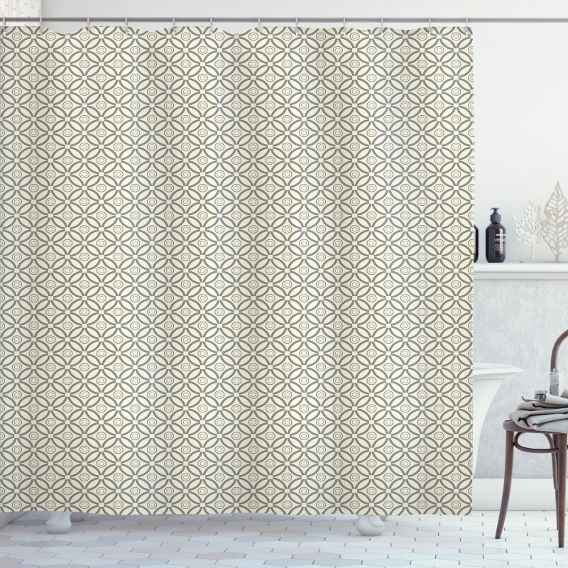 Primitive Latticework Shower Curtain