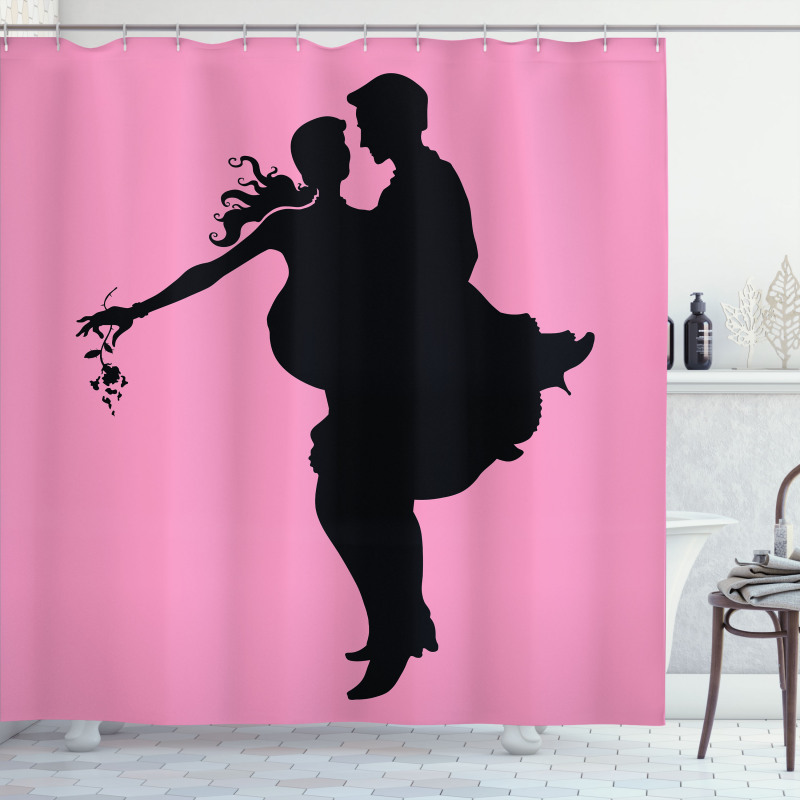 Dancing Valentines Shower Curtain