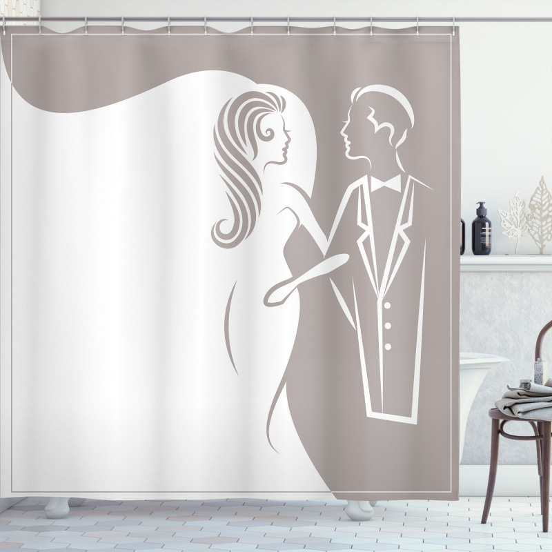 Wedding Invitation Shower Curtain