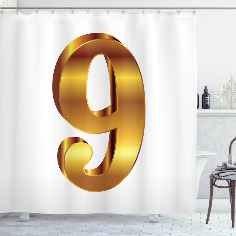 Classical 9 Sign Shower Curtain