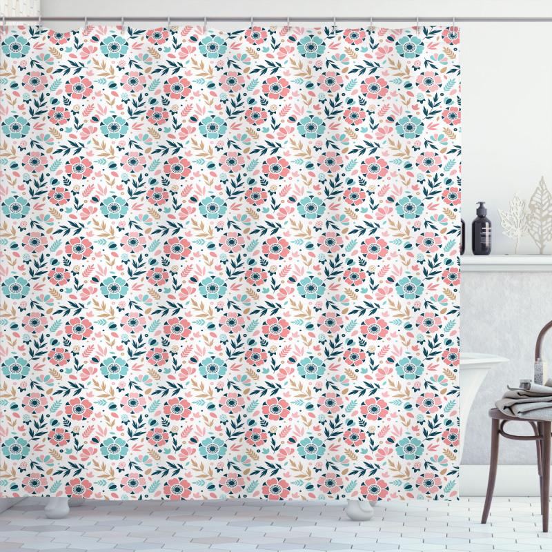 Wild Herbs and Flowers Shower Curtain