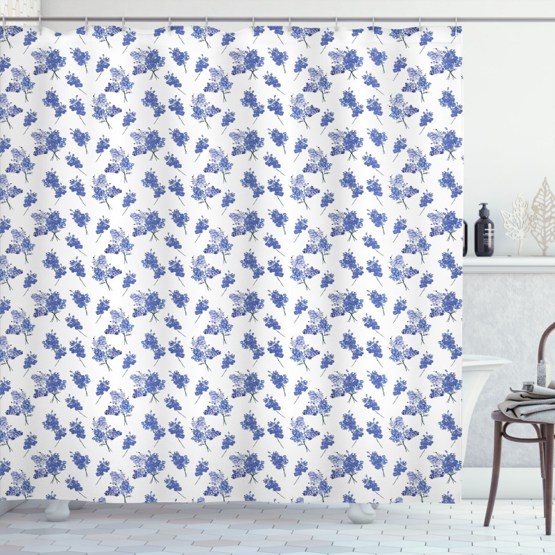 Early Purple Orchids Shower Curtain