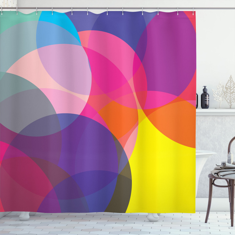 Colorful Circles Shower Curtain
