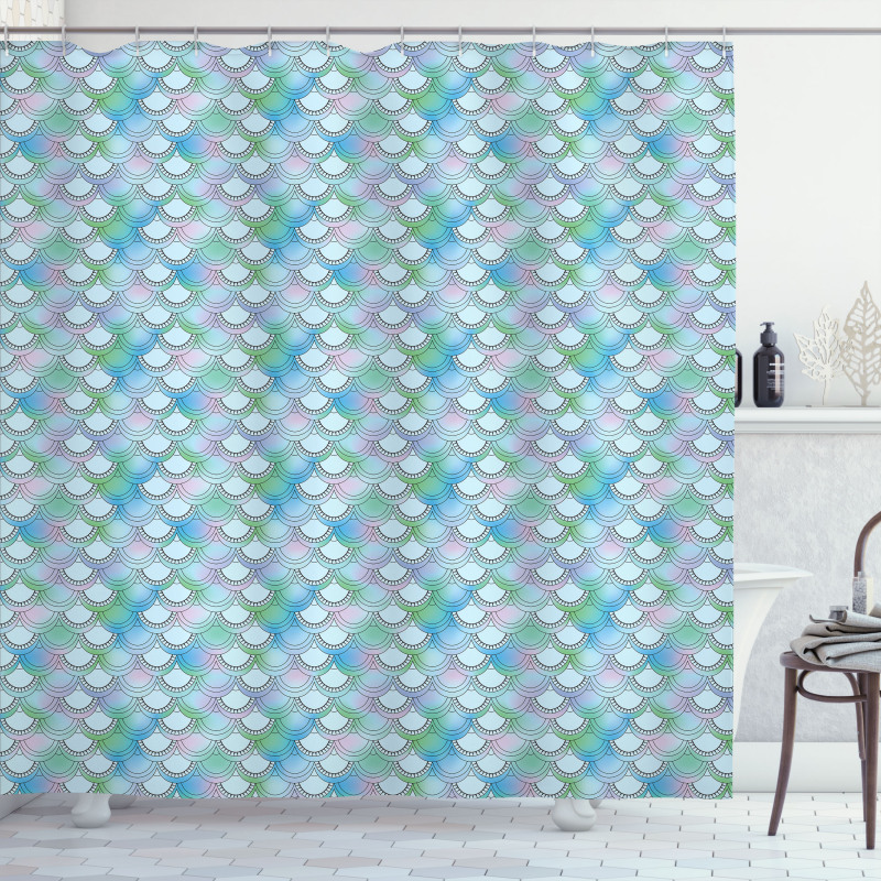 Squama Dreamy Colors Shower Curtain