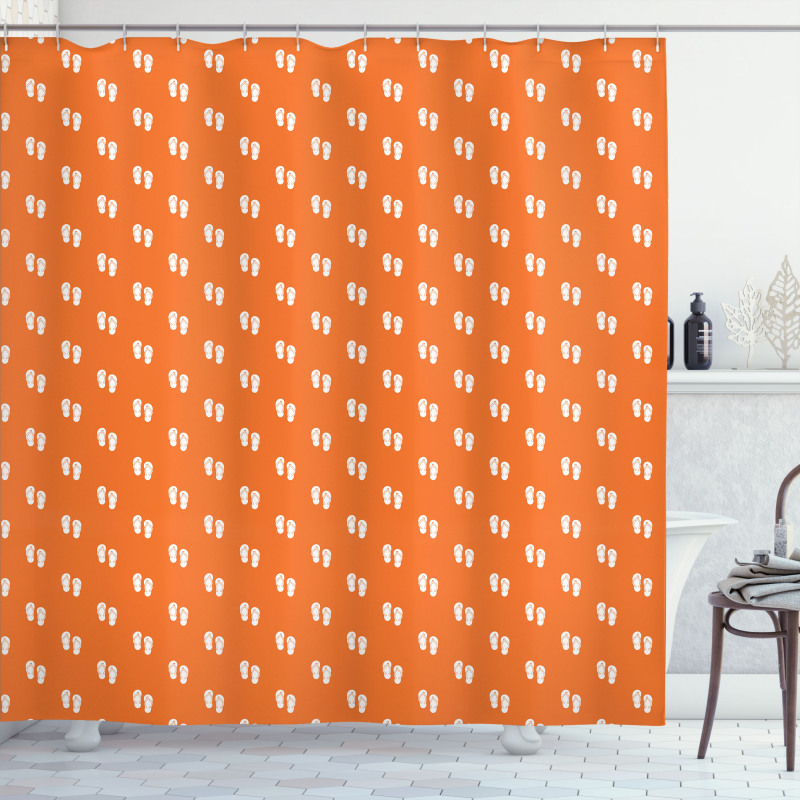 Fiery Tone Sandals Shower Curtain