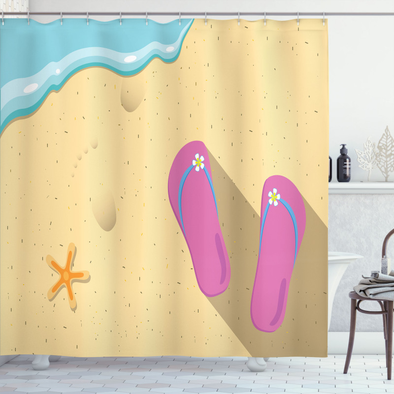 Grainy Looking Sands Shower Curtain
