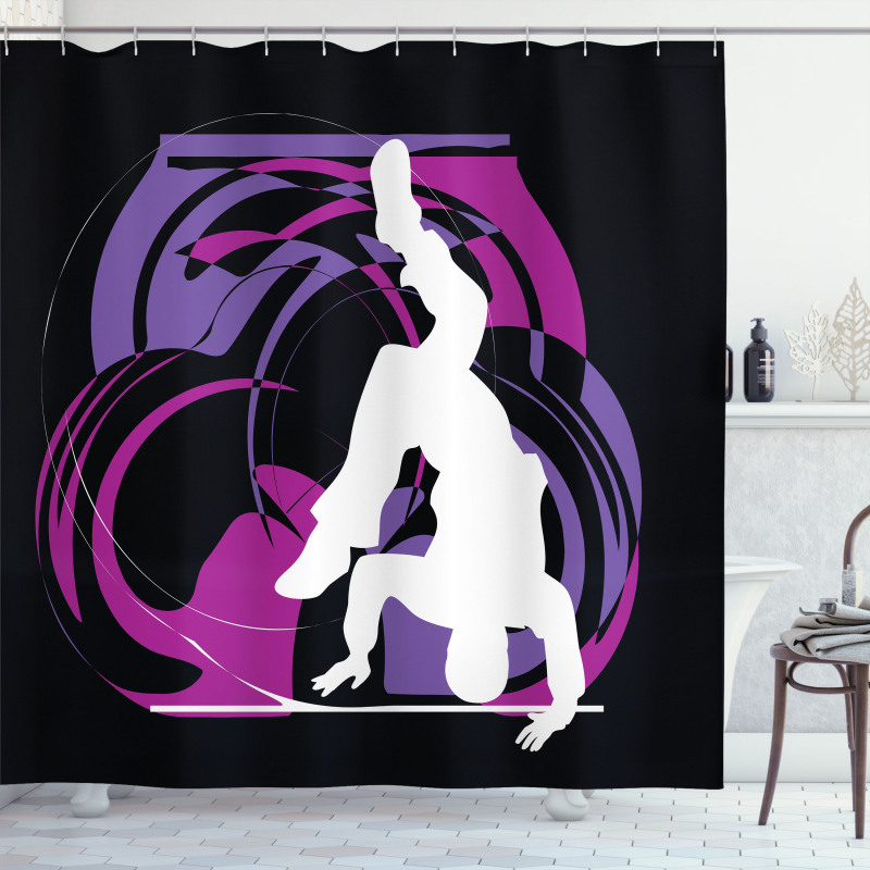 Rebel Teen Breakdancers Shower Curtain