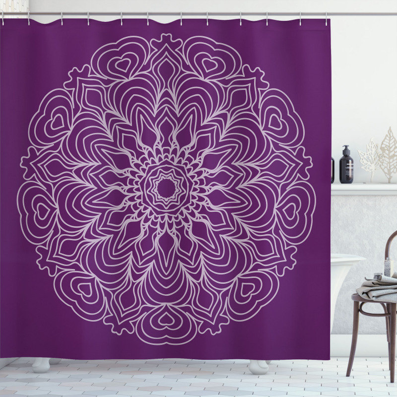 Abstract Curves Shower Curtain