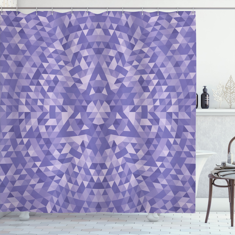 Gradient Mosaic Shower Curtain