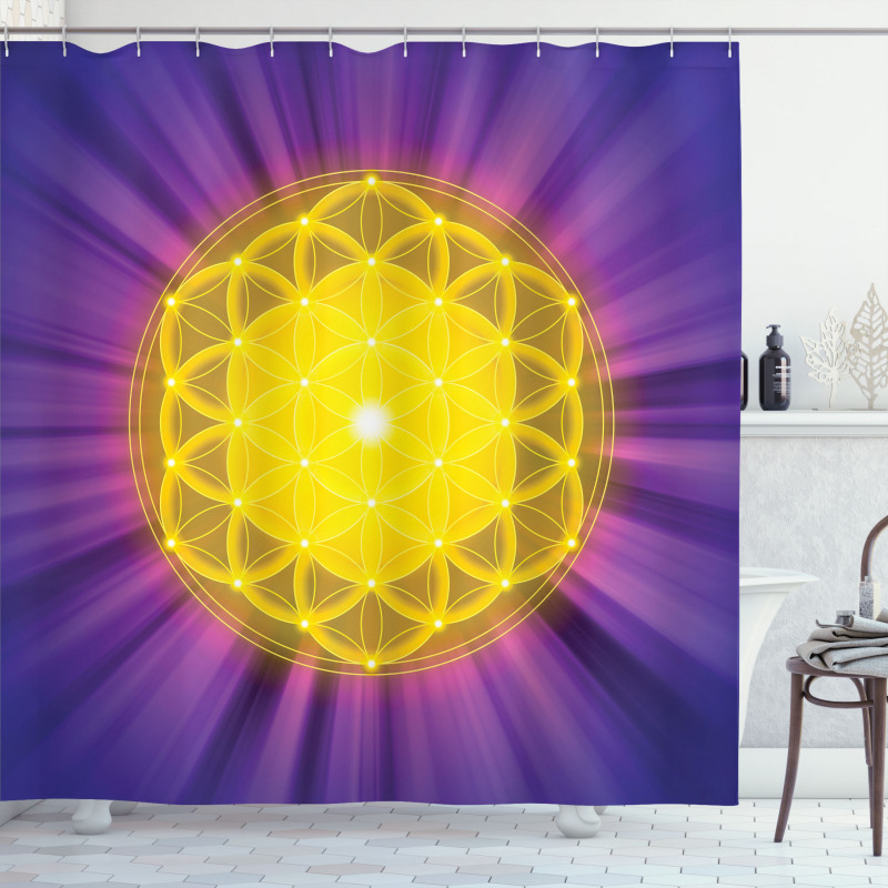 Flower of Life Shower Curtain
