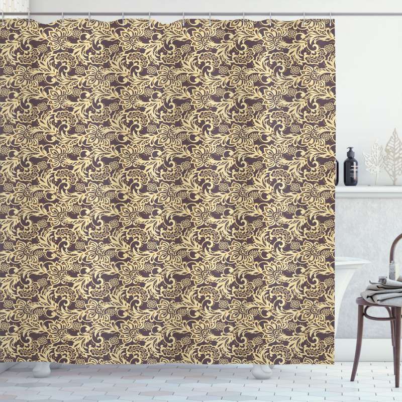Traditional Floral Shower Curtain