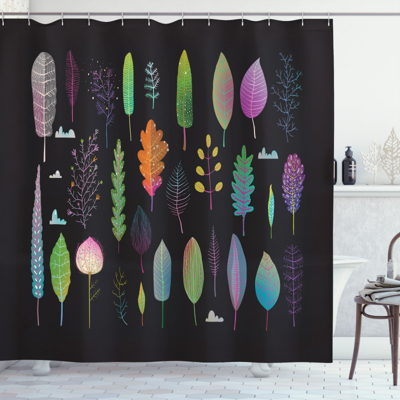 Autumn Forest Ecosystem Shower Curtain