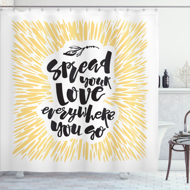 Spread Your Love Shower Curtain
