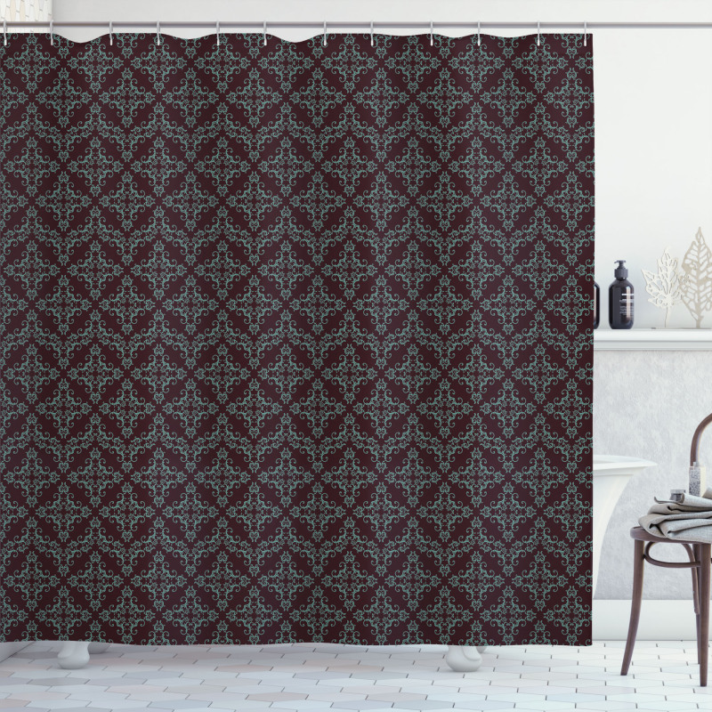Abstract Baroque Shower Curtain