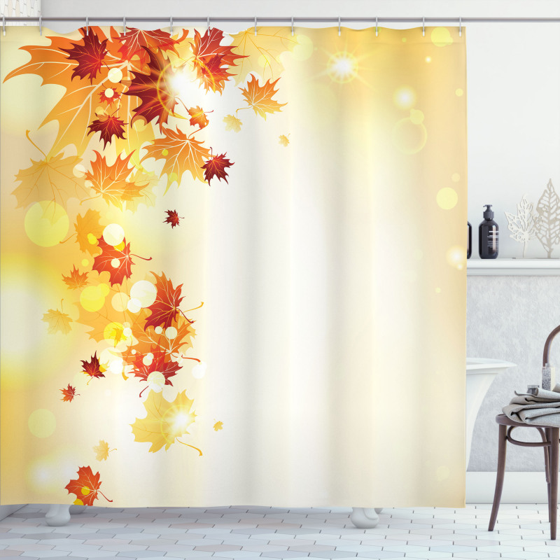 Flying Leaves Season Shower Curtain