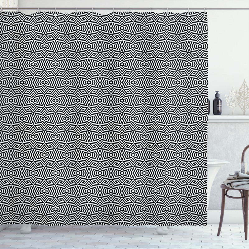 Star Rhombuses Shower Curtain