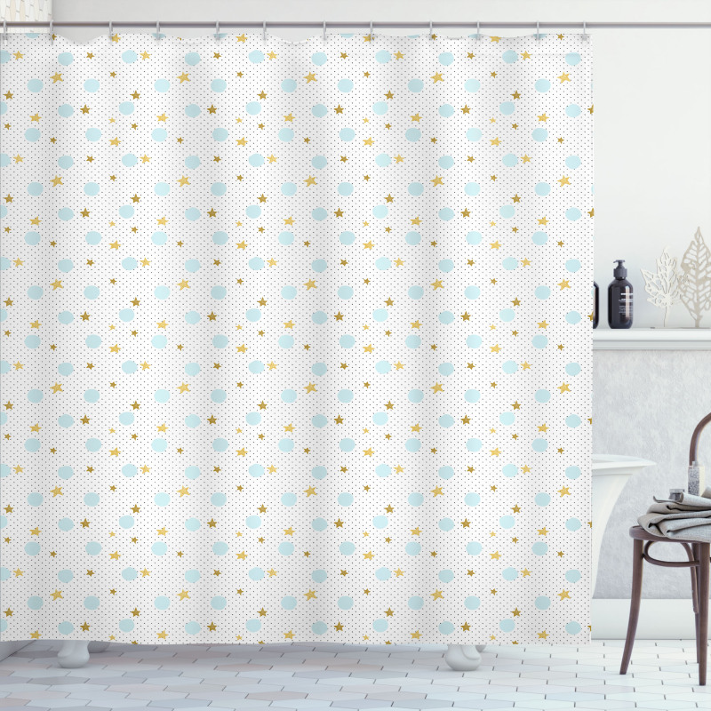Hand Drawn Doodle Shapes Shower Curtain