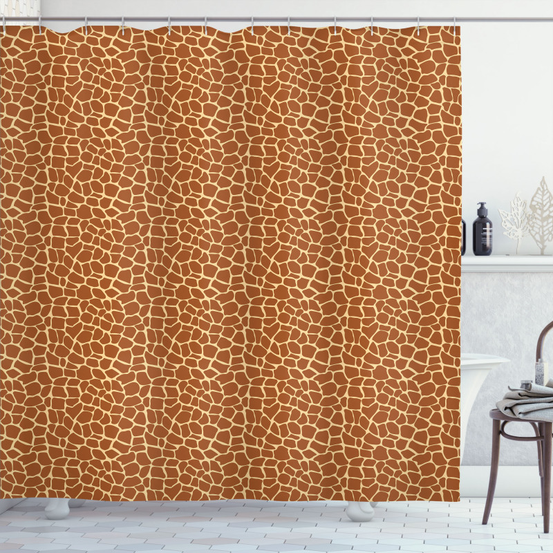 Giraffe Skin Print Shower Curtain