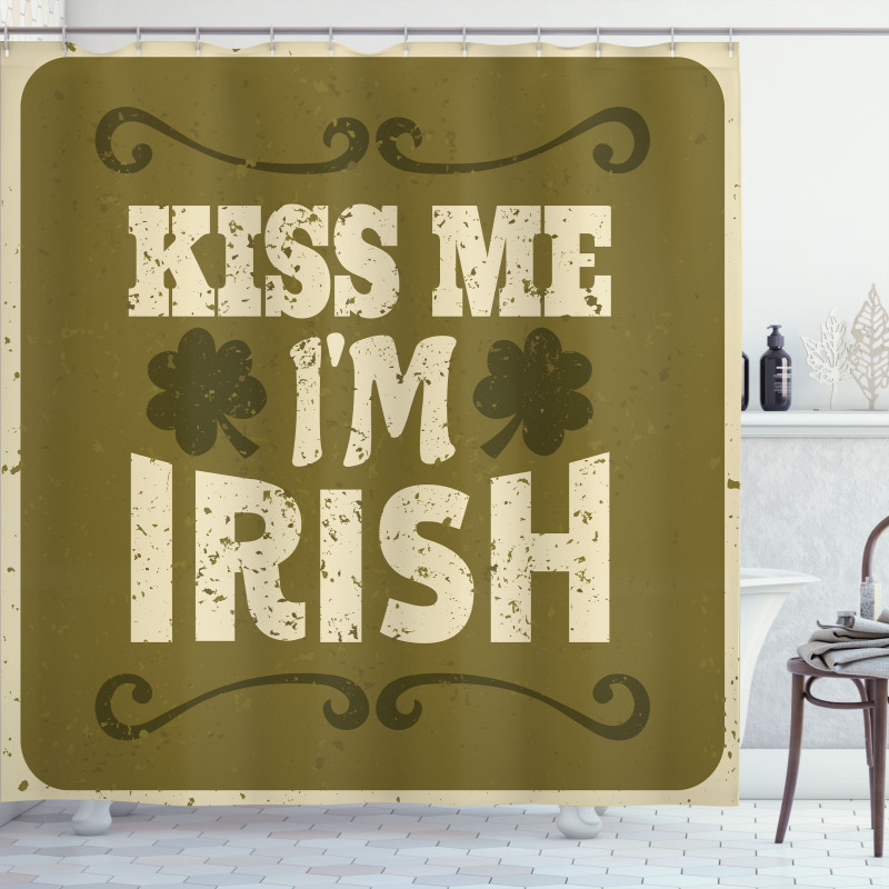 Irish Culture Elements Shower Curtain