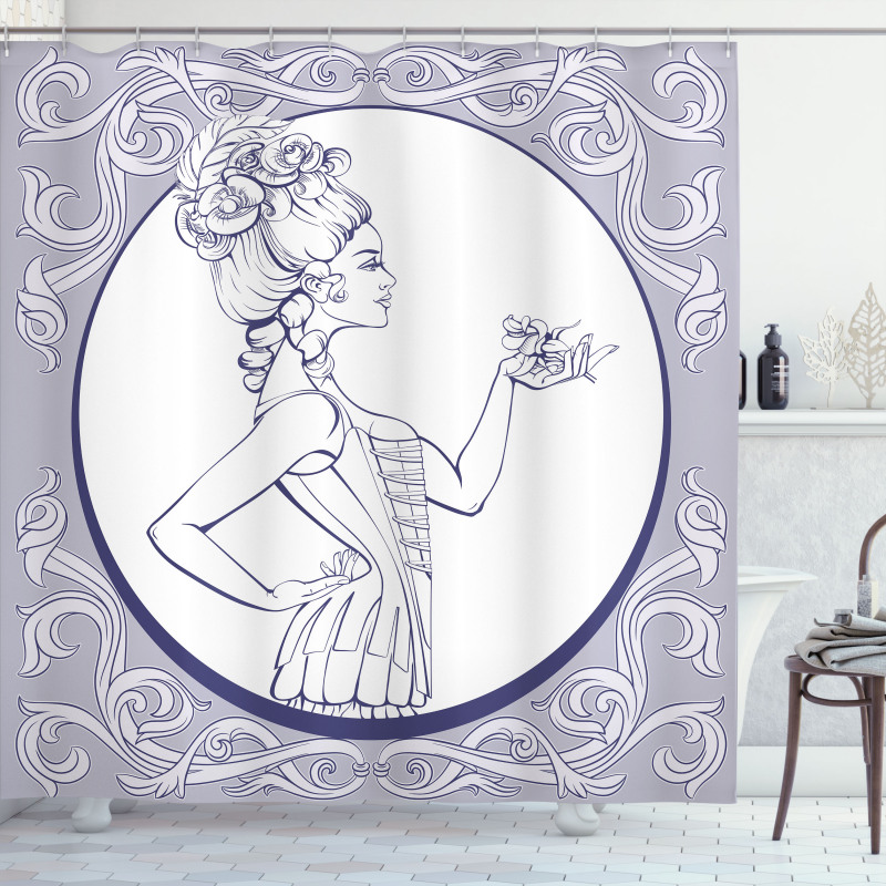 Rococo Style Shower Curtain