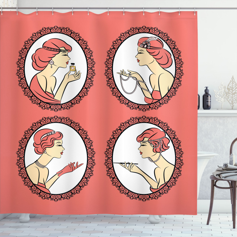 Fashion Portraits Shower Curtain