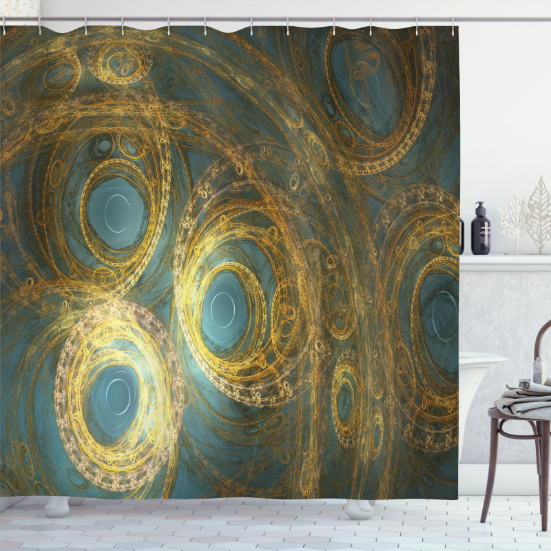 Abstract Surrealist Shower Curtain