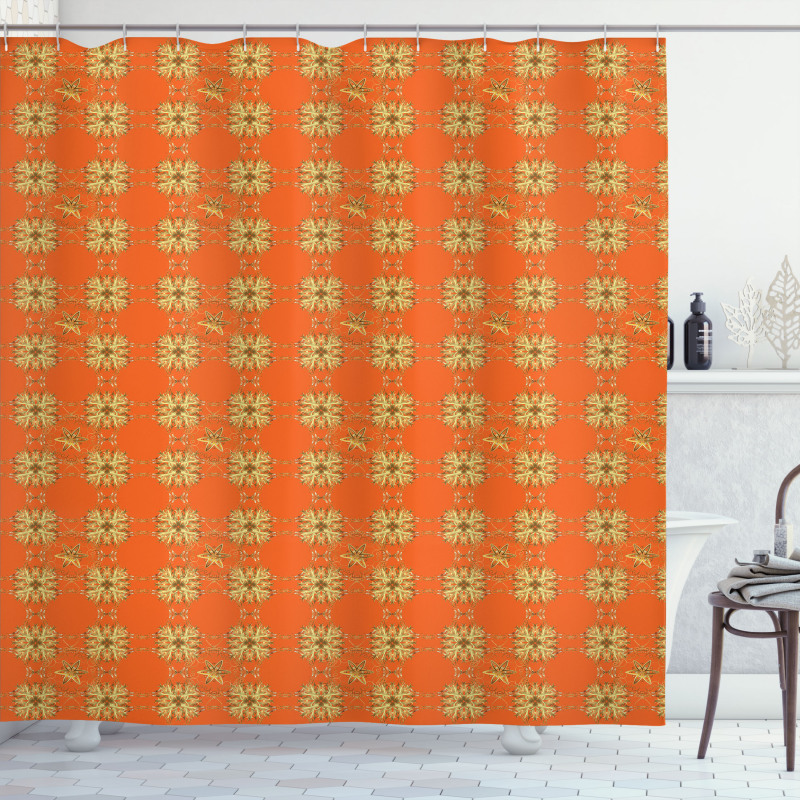 Eastern Abstract Shower Curtain