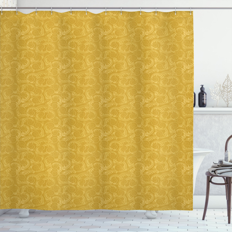 Silhouette Swirls Shower Curtain