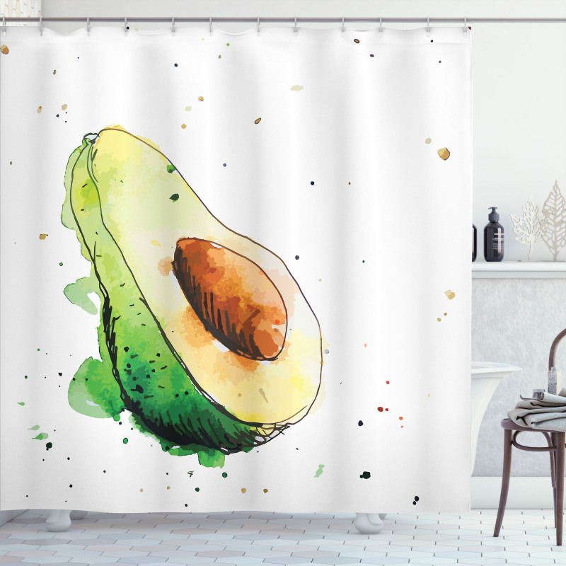 Simplistic Doodle Art Shower Curtain