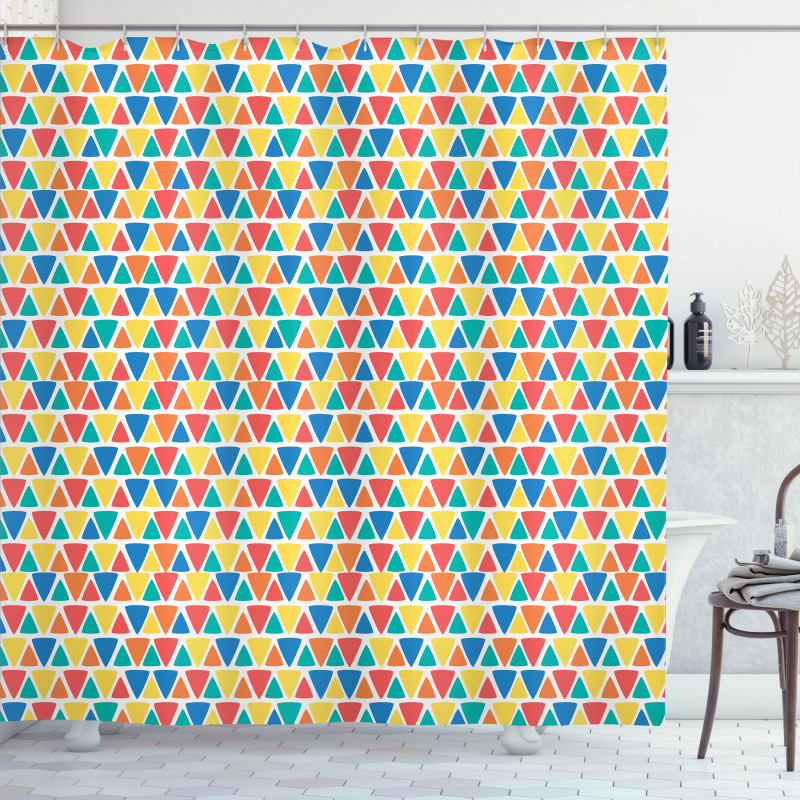 Triangular Ornamentation Shower Curtain