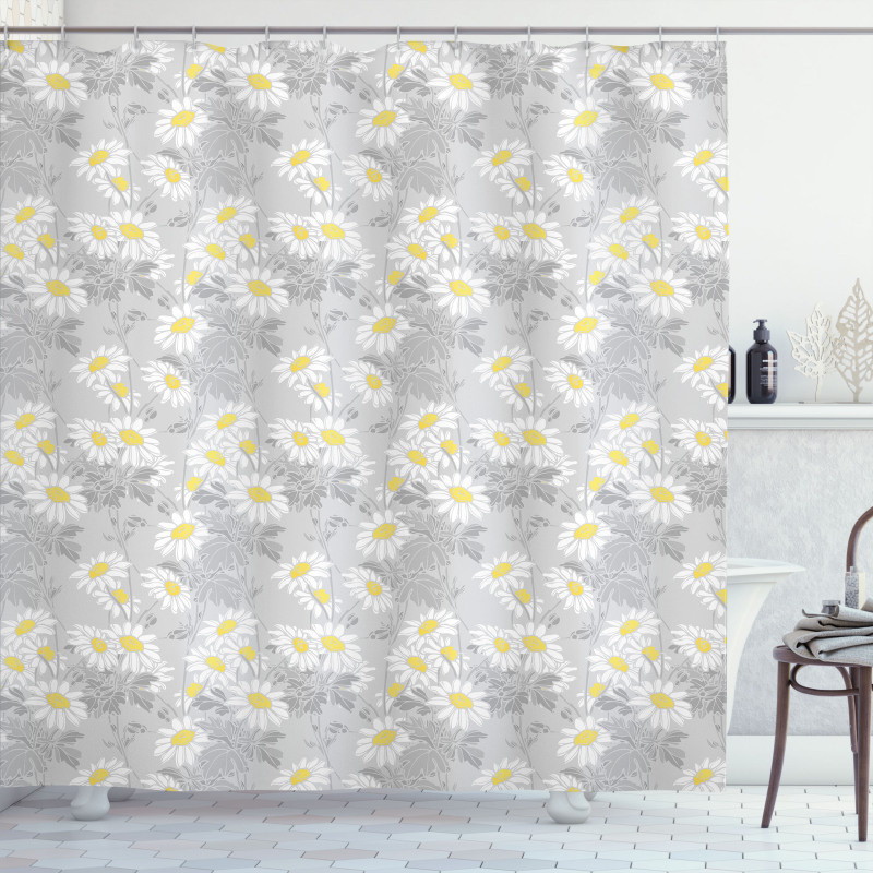 Heap of Chamomile Flowers Shower Curtain
