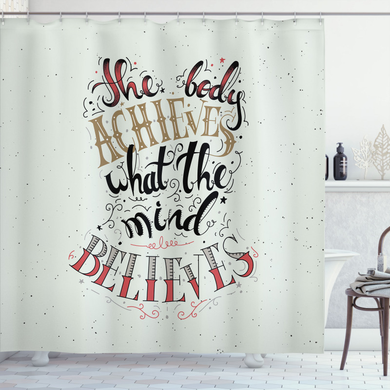 Philosophical Saying Shower Curtain