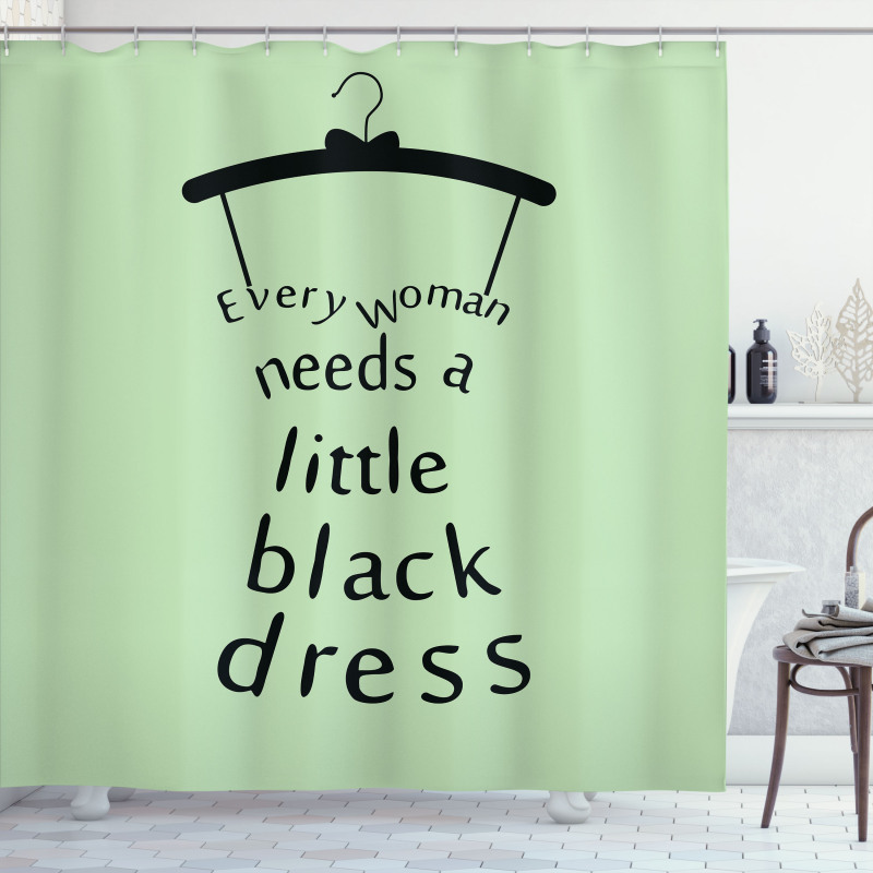 Little Black Dress Shower Curtain