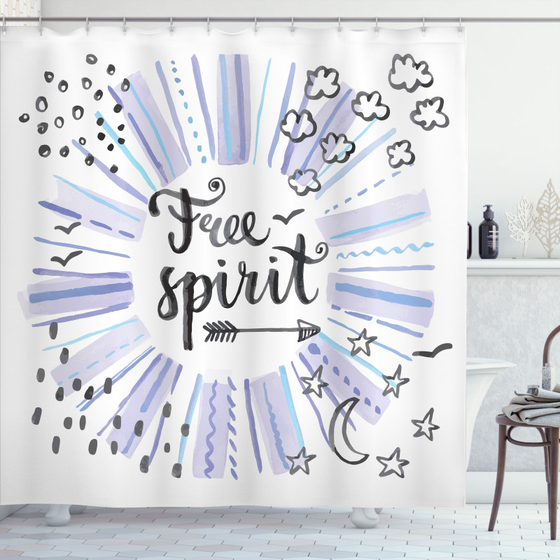 Starburst Free Spirit Shower Curtain